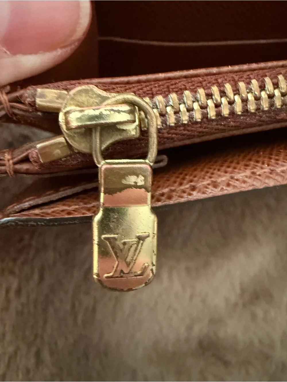 Louis Vuitton Monogram Continental Wallet in Dark Brown with Gold Hardware